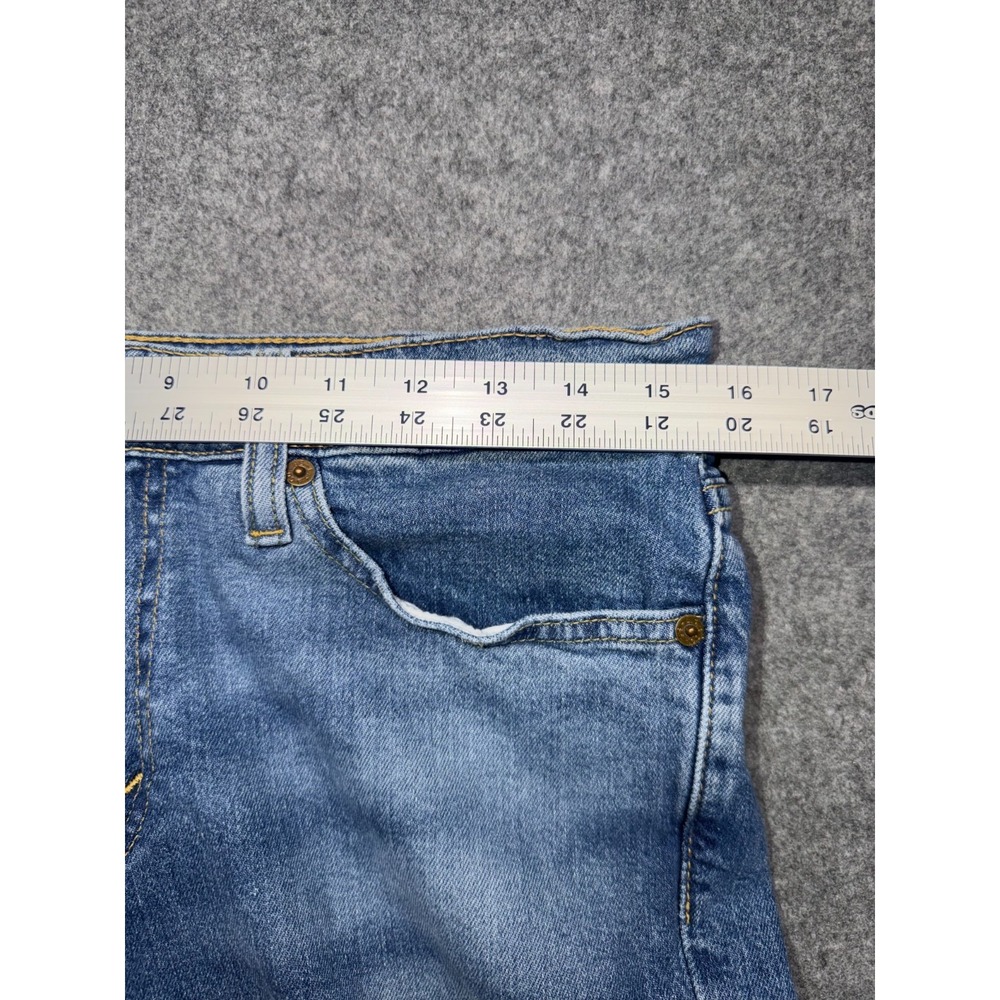 Levis 511 Jeans Mens 32x30 Slim Fit Blue Medium Wash Denim Distressed Streetwear - Picture 3 of 12